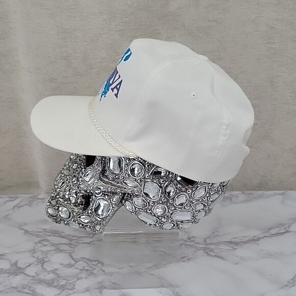 WINNER Renaissance International Vintage Geneva Hat White Blue Streetwear - Picture 5 of 12